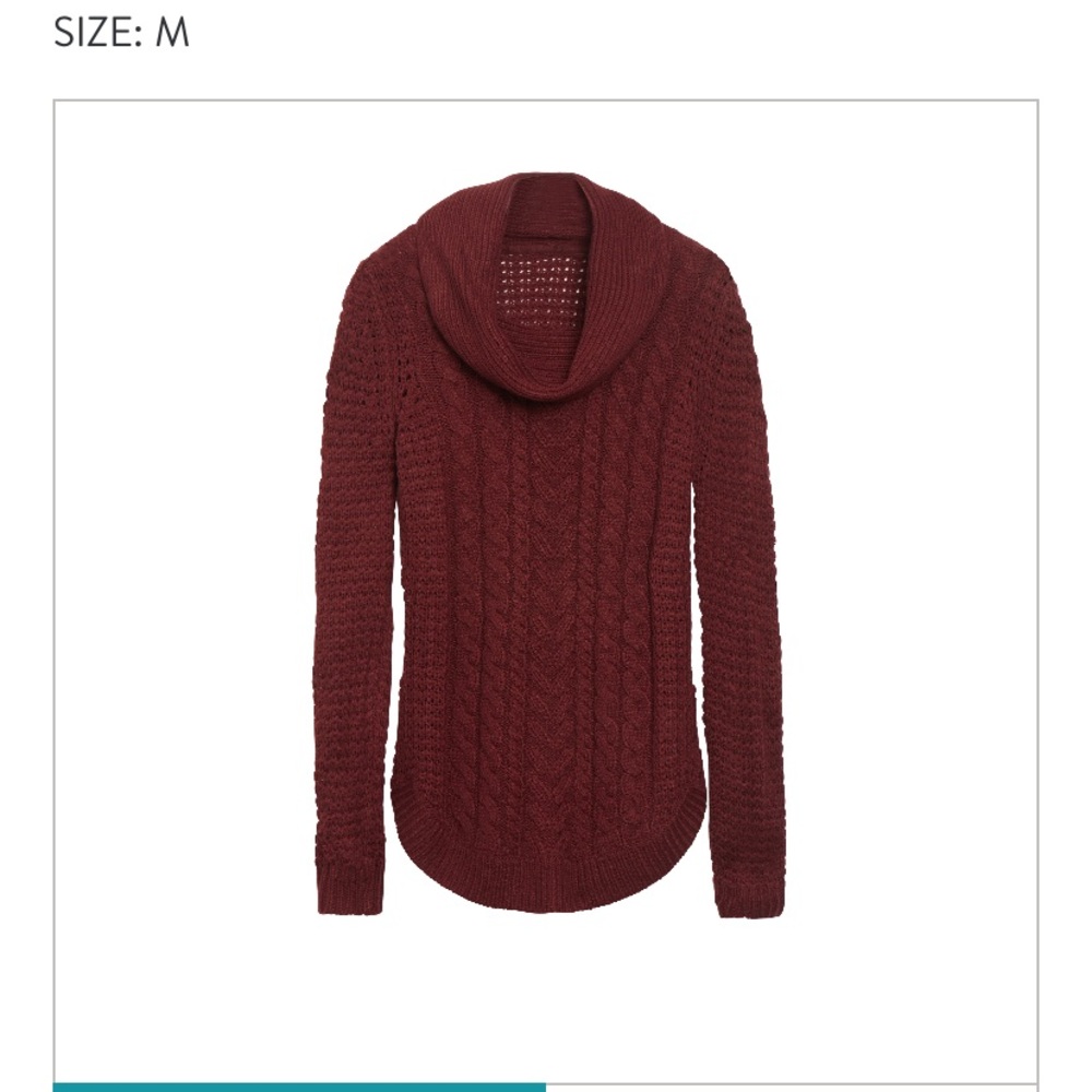 Medium burgundy sweater. Cowl neck. NWT